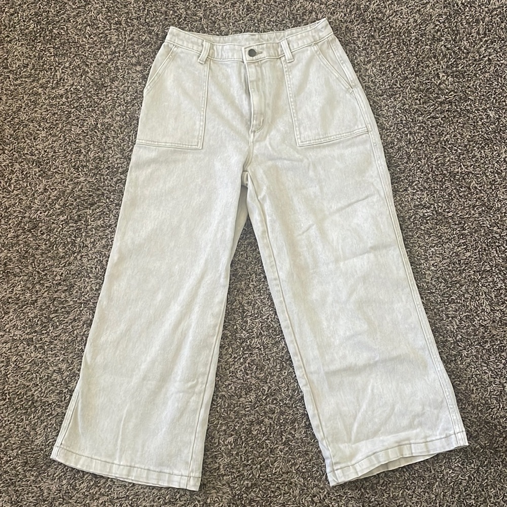 Target - Universal Thread High Waisted Wide Leg Cream Jeans